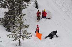 steep sled run hill